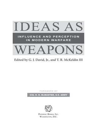 cover image of Ideas as Weapons